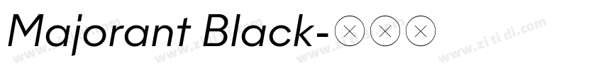 Majorant Black字体转换